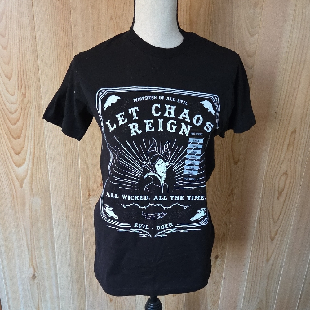 Disney Black 'Let Chaos Reign' Graphic Short-Sleeve Tee